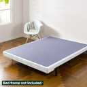 Zinus Walter Standard Profile Metal Smart Box Spring / Mattress Foundation / Wood Slat Support / Easy Assembly (Queen, White)