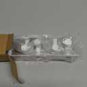 Allied Brass TA-20-6-WHM Tango Collection 6 Position Tie and Belt Rack, Matte White