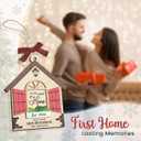 5 x New Home Ornament 2025 - House Warming Gifts for Homeowner Couples Men Women, Cute Christmas Ornaments for Tree Decor, Our First House Ornament, New Home Gift Ideas for Friends Neighbors