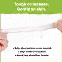 Crocodile Cloth PowerSCRUB Cleaning Wipes 480 Count (6 Packs of 80 Count) Dual-Surface Cloths, Heavy-Duty, Moist, Absorbent, & Disposable - Safe on Skin & Multiple Surfaces - 15" x 10" XL Wipes