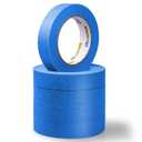 Blue Painters Tape 5 Rolls- 1 Inch x 55 Yards Masking Tape, Multi-Surface PaintersTape, Paint Tape for Wall, Painting, Craft, Art Supplies, Clean Release Painter's Blue Tape