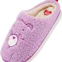 YUNGPRIME Care Bears House Slippers Cozy Slip on Fluffy Scuff Shoes for women and men (Purple)