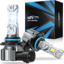Marsauto 9005 Bulbs, 30000LM 800% Brightness 9005 HB3 Bulbs, Real 1:1 Design, HB3 Fog Lights 6000K White, 99% Compatible, 60000+ HRS Lifespan, IP68, Pack of 2
