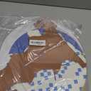 Geelin 4 Tier Gold Ring Cartoon Round Cupcake Stand Birthday Decoration Animals Forest Ring Tray Cake Stand Decorations for Birthday Party Baby Shower Supplies (Blue)