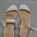 DREAM PAIRS Women Black White Nude Clear Sandals Low Heel Dressy Sandals Ankle Strap Open Toe Chunky Block Heeled Summer Classic Comfortable Flat Shoes, Size 11