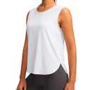 YYV Women's Workout Tank Tops Lightweight Sleeveless Workout Tops Loose Fit Yoga Athletic Running Shirts(Peach X-Small) (XS)