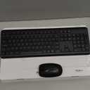 Wireless Keyboard and Mouse Combo, Full Size Silent Ergonomic Keyboard and Mouse, Long Battery Life, Optical Mouse, 2.4G Lag-Free Cordless Mice Keyboard for Computer, Mac, Laptop, PC, Windows (Black)