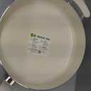 GreenPan Rio Advanced 5QT Saute Pan With Tempered Glass Lid, 5QT Ceramic Nonstick pan with Helper Handle, PFAS-Free, Induction Ready, Dishwasher and Oven Safe, Cream White