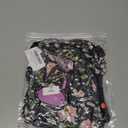 Avidlove Lingerie for Women Mesh Babydoll Chemise Sexy V Neck Nightdress Ruffle Hem Nightwear Side Split Nightgown (Large, Black Floral)