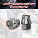 Richeer 24PCS 12x1.5 Chrome Extend Open Lug Nuts, 0.27 inch(7mm) Shank M12x1.5 Thread Aftermarket Wheels Lug Nuts for Tacoma 4Runner Tundra FJ Cruiser Ventury Sequoia Fortuner Land Cruiser HILUX GX460