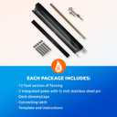 Pool Fence DIY by Life Saver Fencing Section Kit, 4 x 12-Feet, Black