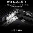 GIGABYTE B550 Eagle WIFI6 AMD AM4 ATX Motherboard, Supports Ryzen 5000/4000/3000 Processors, DDR4, 10+3 Power Phase, 2X M.2, PCIe 4.0, USB-C, WIFI6, GbE LAN, PCIe EZ-Latch, EZ-Latch, RGB Fusion