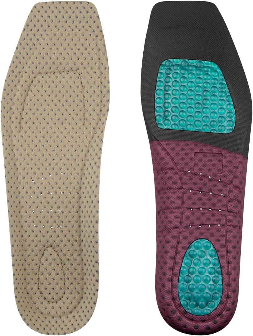 Square Toe Insoles for Ariat Shoes, Replacement Footbeds Footwear Inserts for Work Boot Comfort(Size: M12)