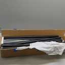 105 Pack 26 inch Aluminum Balusters for Deck Railing,Black Round Metal Spindles for Staircase,3/4" Diameter Hollow Deck Ballasters with Screws and Connectors for Railing Fencing Porch Stair Spindles