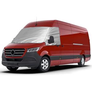 Windshield Sun Shade Cover Compatible with Mercedes-Benz Sprinter VS30 2019-2025, Front Window Sunshade Cover Windshield Cover for UV Protection & Privacy Shield, with Mirror Cutouts