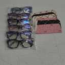 Kitchasy 6 Pack Reading Glasses,Quality Blue Light Blocking Reading Glasses,Filter UV Ray/Glare Computer Readers,Stylish Lightweight Spring Hinges Eyeglasses for Women