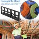 25 Pcs Cable Chase-Wire Bracket Fits NMB Electrical Cord Organized Management, Cable Support Wire Bracket Holder W/Screws, NM Cable Support Organizer, Electrical Wire Dispenser,1-Inch 10-Hole Diameter