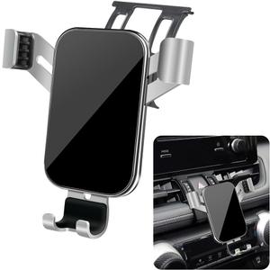 LUNQIN Car Phone Holder Mount for 2019-2025 Toyota RAV4 XLE Premium Adventure TRD Off-Road Limited & 2019-2025 RAV4 Hybrid XSE Limited & 2021-25 RAV 4 Prime XSE Auto Accessories Vent Cell Mobile Stand (2019-2025 RAV4 High Config, With Air Volume Button)