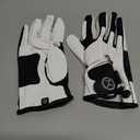 Zero Friction Men's Compression-Fit Synthetic Golf Glove, Universal Fit One Size (Pack of 2) with Pack of Golf Tees, (Black,White)