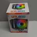 ARGB CPU Cooler with 6 Heat Pipes, Dual 120mm PWM Fans, 1800RPM Speed, for AMD:AM4 AM5/Intel LGA 1700/1150/1151/1200,PC Cooler,CPU Air Cooler,UTL600