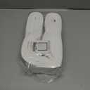 NICETOWN Pure White Blackout Curtains for Bathroom Privacy, Accordion Window Treatment for Bedroom Closet Thermal Insulated Door Curtains for Doorway Living Room Divider, 50" W x 80" L, 1 Panel