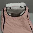 Winter Baby Car Seat Cover, Waterproof Carseat Cover with Zipper Peep Window, Warm Sherpa Fleece Lining, Universal Infant Car Seat Canopy Stroller Cover for Rain Snow Cold Weather (Pink)