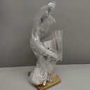 Yarra-Decor Modern Spiral Bedside Lamp - 3 Colors Touch Control LED Table Lamp, Stepless Dimmable Nightstand Lamps for Bedroom Living Room & Office(3000K 4000K 5000K) (Silver)