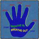 Flagship Carpets Get A Grip Childrens Time Out Children's Classroom or Playroom Carpet, Kids Room or Home Door Mat, Small Area Rug, 30" x 30", Rectangle, Blue