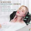 Bath Pillow RUVINCE Ergonomic Luxury Bathtub Pillow with Head,Neck, Shoulder and Back Support, 4D Bath Pillows for tub with 6 Powerful Suction Cups, Fits All Bathtub, Spa Tub, Hot Jacuzzi (Black)