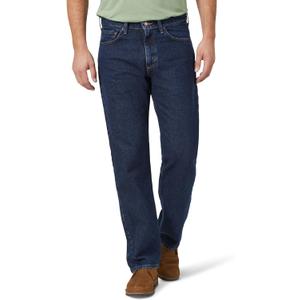 Wrangler Authentics Mens Classic 5-Pocket Relaxed Fit Cotton Jean (Dark Rinse, 50W X 32L )