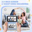 Kids Camera Instant Print, 3.0'' Screen 48MP Photo Instant Camera for Kids with 32GB Card, 1080P HD Digital Child Printable Toy, Gift for 3-12 Year Old Girls Boys