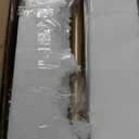 gernehop Gold Floor Lamp for Living Room,Unique Vintage Standing Tall Lamp,Mid Century Modern Floor Lamps Arc Green Glass Floor Lamps for Office Corner