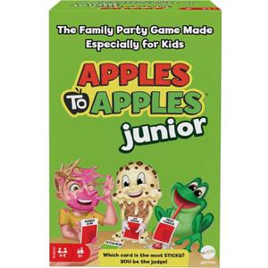 Mattel Games Apples to Apples Junior, The Game of Crazy Comparisons, Board Game with 504 Cards, Family Party Game Especially for Kids, Gift for Kid, Teen & Family Game Night Ages 9 Years & Older