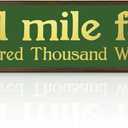 St. Patricks Day Cad Mle Filte Wooden Sign, A Hundred Thousand Welcomes, Irish Clover Decor for Entryway, Porch, Kitchen, Home Office
