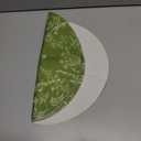 3pcs Artoid Mode Antique Herbs and Wild Flowers Spring Round Placemats Set of 3, 14 Inch Summer Round Table Mats for Dining Decoration (Green)