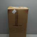 FONTOI 23.6" Tall Planter for Outdoor Plants Set of 2 Large Outdoor Plastic Striped Flower Pots, Front Porch Furniture, Garden Pots, Decorative Planters for Indoor/Outdoor, Patio, Balcony, White