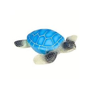 Sea Turtle Tabletop Home Decor Figurine, Blue, Silver
