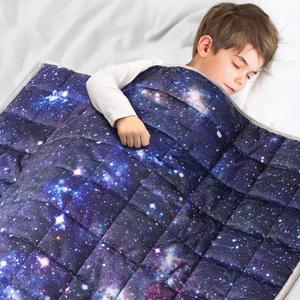 Solfres 10lbs Weighted Blanket, 41 x 60 Inches, Printing Heavy Blanket 10 Pounds for Children and Teens Ultra Soft and Cozy, Stars, Sensory Items, Universe Galaxy Solfres 10lbs Weighted Blanket, 41 x 60 Inches, Printing Heavy Blanket 10 Pounds for Children and Teens Ultra Soft and Cozy, Stars, Sensory Items, Universe Galaxy