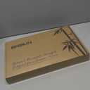 Bamboo Cutting Board for Kitchen Meal Prep & Serving, 3-Piece Wooden Set with Juice Grooves, Side Handles, Non-Slip Mats  Ideal for Meat, Veggies, Fruit  Ideal Gift for the Home (Carbonized brown)