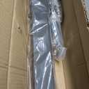 Glass Railing Middle Post 33.46",304 Stainless Steel Glass Balustrade Post System with Clamp for Indoors & Outdoors Railing of Deck, Balcony, Attic, Staircase (Black)