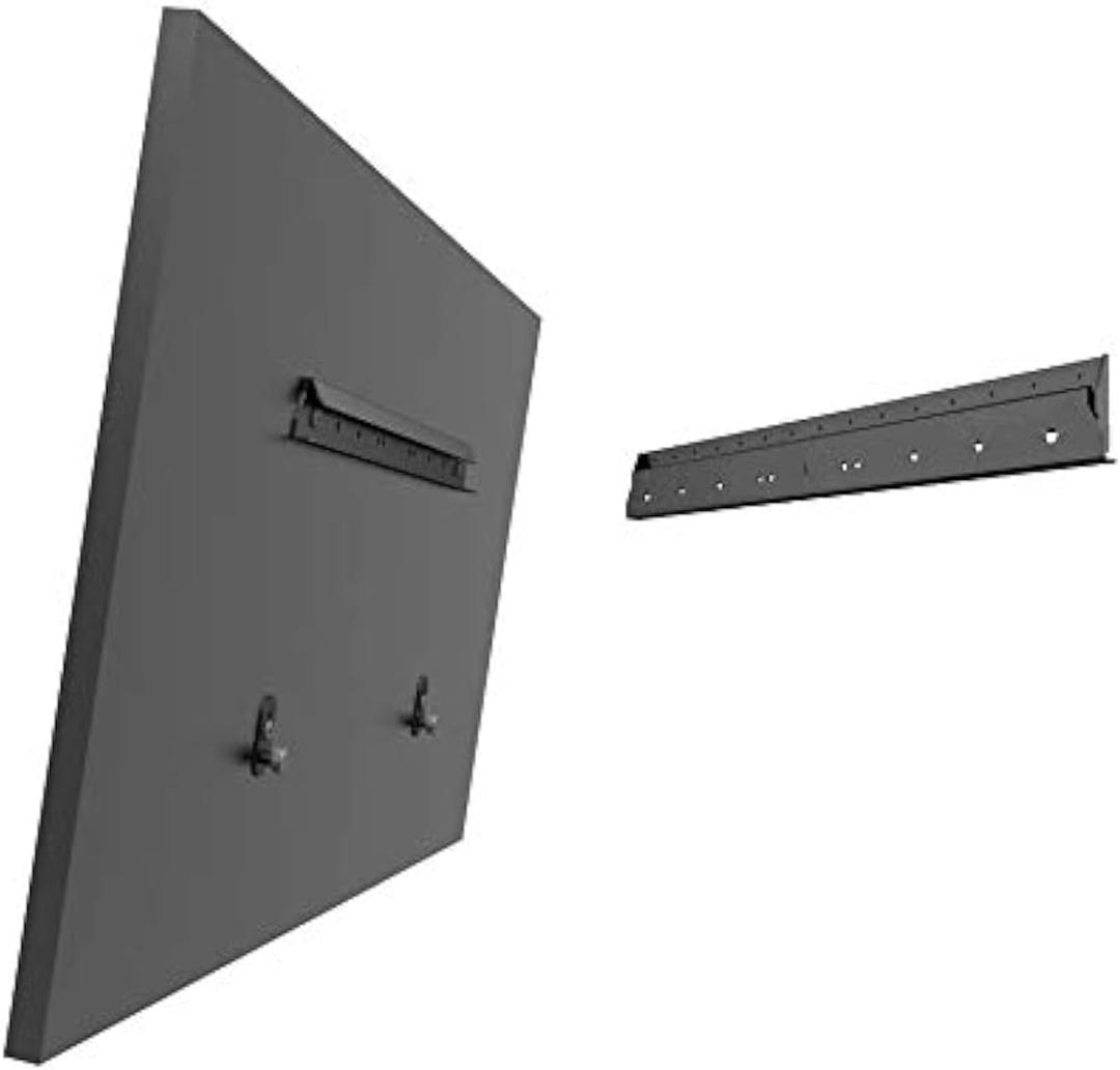 Mount Plus MP-NS400 No Stud Tilt TV Wall Mount | Quick Studless Install with No Drill | Low Profile for 22" to 55" TVs Up to 70LBS | Steel Frame Securely Anchors TV to Dry Wall (1 Pack)