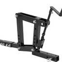 1-Point Hitch Lift with Adjustable Height Compatible with 2" Receivers for ATV, UTV, Garden & Lawn Tractors Heavy-Duty Steel Powder-Coated Finish