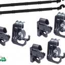 Car Fishing 8 Rod Holder Adjustable 35 to 57 Inch, Heavy Duty Vehicle Fishing Pole Rack for SUV, Wagons, Van