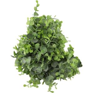 Artificial Eucalyptus Garland  6 FT Faux Greenery Vine with Rattan Texture, Frost White & Green Hanging Decor for Wedding, Home, Office and Coffee Shop(frost white)