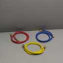 3 Pieces AC Manifold Gauge Hose Kit for R134A R404A R12 R502, 1/4" Thread Automotive Air Condition Refrigerant R134A A/C Charging Hose with 5ft Hoses