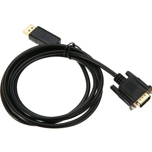3FT 1M DISPLAYPORT TO VGA ADAPT CONVERTER BLACK CABLES A/V DEVICE CABLES