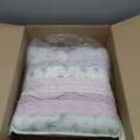Cozy Line Home Fashions Purple Lavender Ruffle Decorative Pillow (Purple Floral Stripe, Decor Pillow -1pc)