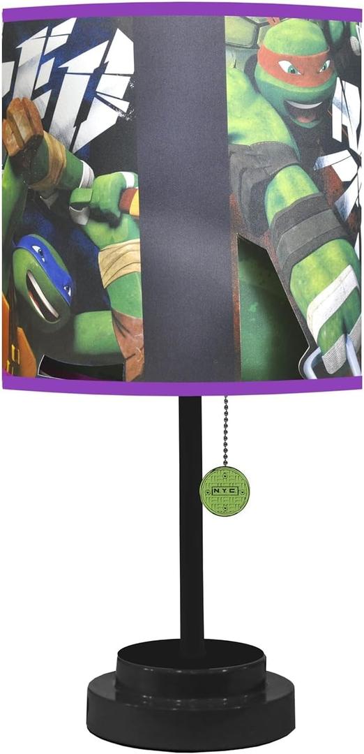 Nickelodeon Table Lamp Teenage Mutant Ninja Turtles 11.8 x 11.6 x 17.2 inches