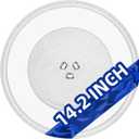 14-1/8" Microwave Glass Plate compatible with GE WB48X35496 replacement for 14.2 inch LG Microwave Glass Turntable MJS47373304 Panasonic, A06014000AP