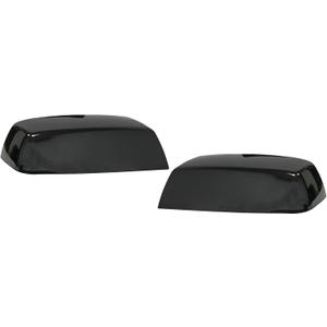 Pair Gloss Black Mirror Caps Cover Compatible with GMC Chevrolet Silverado Sierra 1500 2014-2018/2500 HD 3500 HD 2015-2018 Pick up Replacement for 22919757,22919758.